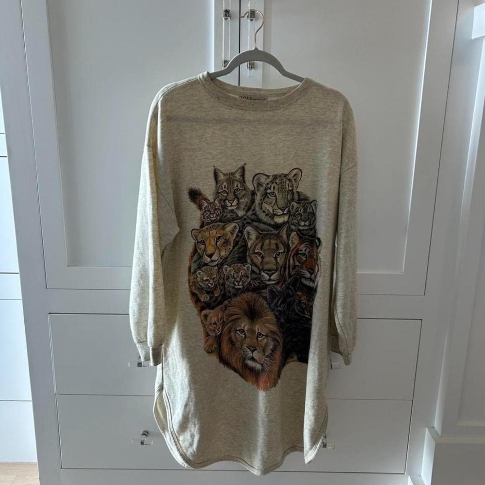 Vintage oversized Kittens‎ graphic long sleeve
